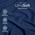thumbnail image 3 of Bare Home Luxury 1800 Collection Fitted Sheet, Ultra-Soft, Deep Pocket, Queen, Dark Blue, 3 of 8