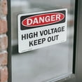 thumbnail image 4 of High Voltage Keep Out OSHA Danger Vinyl Decal Label 10 Inch x 7 Inch - 5 Pack, 4 of 6
