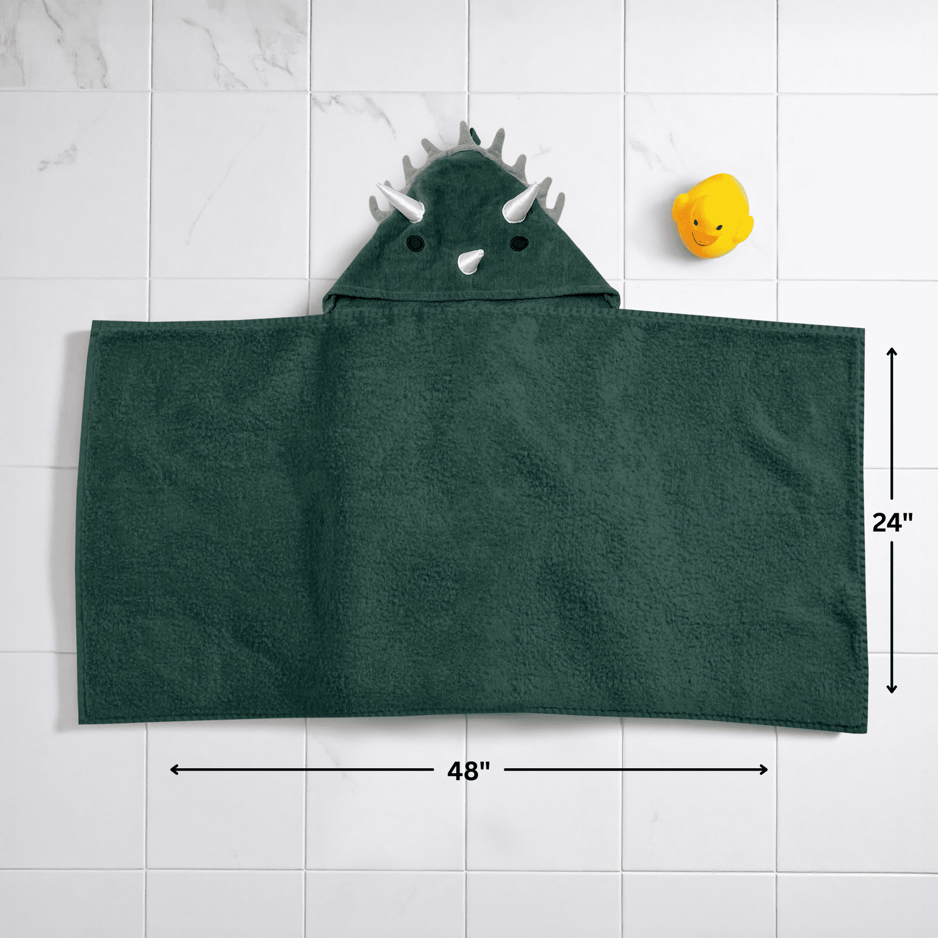 Mainstays Kids Hooded Towel, Dinosaur, 24x48", 100% Cotton