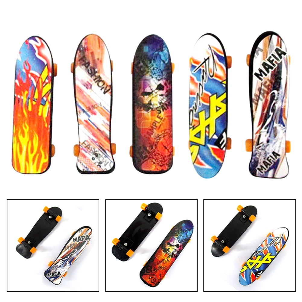 Finger Skateboard Mini Fingerboard Toy Table Game Deck Truck Finger Board Training Alloy Skate Toys for Kids Party Supplies Props Decoration 