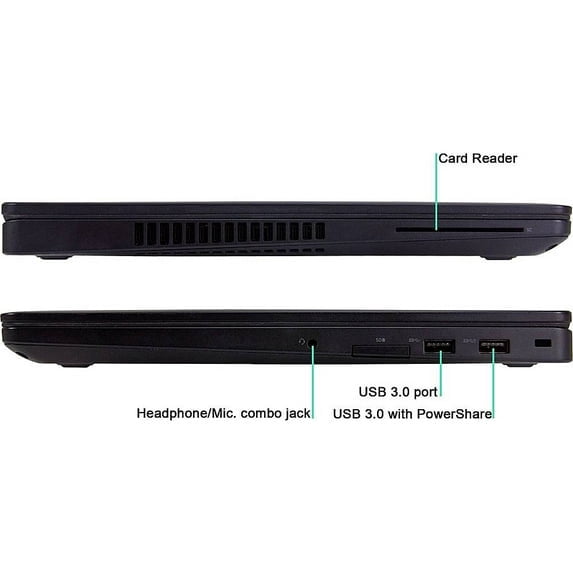 Used - Dell Latitude E5570, 15.6" HD Laptop, Intel Core i5-6440HQ @ 2.60 GHz, 16GB DDR3, NEW 500GB M.2 SSD, Bluetooth, Webcam, No OS
