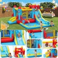 thumbnail image 2 of Veeboto Water Slide with Blower, Bounce House with Climbing Wall, Pool, Rocket Punching Bag, Obstacle Arch and Basketball Hoop, 10-in-1 Indoor/Outdoor Bouncy Castle for both Dry and Wet, Durable PVC, 2 of 7