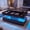 Marble Black, variant on Sonegra 47" High-Glossy LED Lift Top Coffee Table with 2 Sliding Drawers, Large Open Storage Space & Ambient LED Lighting, Modern Double-Layer Livingroom Table, White