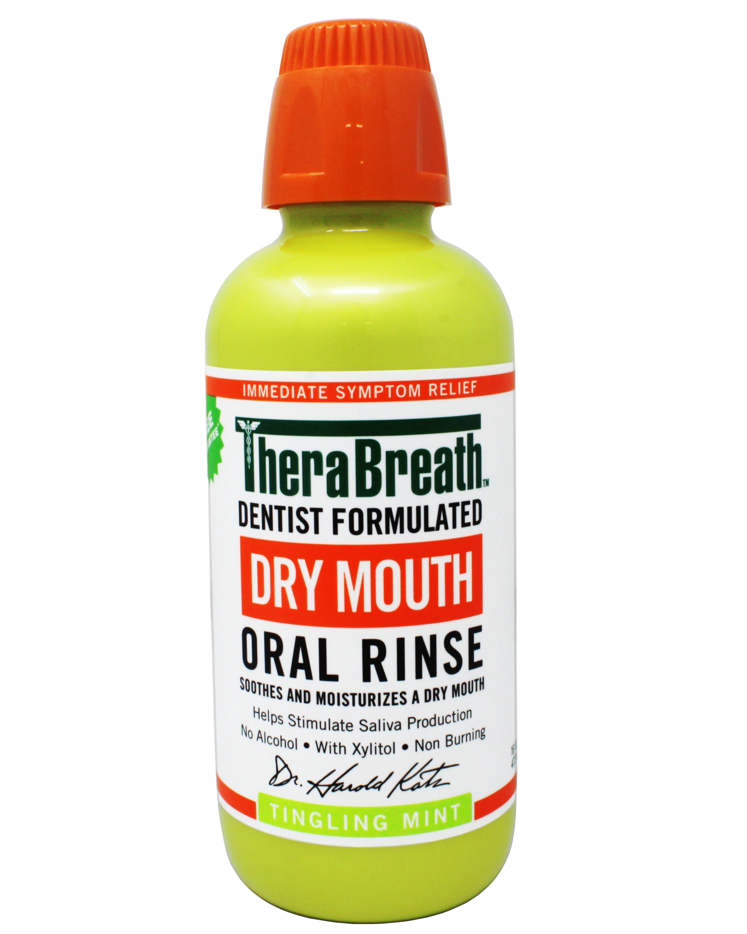 TheraBreath Dry Mouth Oral Rinse, Tingling Mint, 16 FL OZ - 5 Pack