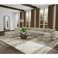 thumbnail image 4 of Feizy Aura Modern Watercolor, Gray/Ivory/Gold, 3'11" x 6' Accent Rug Easy Care Stain Resistant Fade Resistant Casual Abstract Floor Rug for Living room Bedroom, 4 of 11