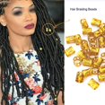 thumbnail image 4 of Hair Braid Rings, Practical Hair Braid Cuff, Beautiful Color For Personal Care Cosmetology School Students Use Hair Beauty Decoration Hairdresser, 4 of 8