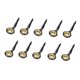 thumbnail image 5 of Paquete de 10 guías de caña de pescar de acero inoxidable, guías de línea de pesca, juegos de ojos Oro 3, 5 of 9