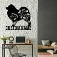 thumbnail image 4 of Craftnamesign Custom FLoral Samoyed Metal Wall Art LED Light, Custom Flower Dog Lover Name Sign, 4 of 5
