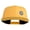 Gold, variant on Small Blue Chiffon Daisy Floral Iron On Patched 6 Panel High Profile Structured Snapback - Black OSFM