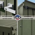 thumbnail image 2 of Scotts Lawn Care Storage Shed, 10x14, Green, 2 of 8