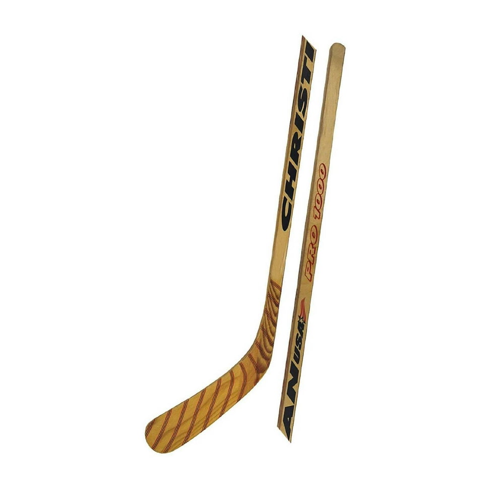 Christian Pro 1000 Wood Ice Hockey Stick Three Sizes & Three Curves