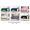 thumbnail image 2 of Lunale 85" Velvet Sofa, 3-Seater Deep Seat Cloud Couch, Modern Living Room Furniture, Black, 2 of 11