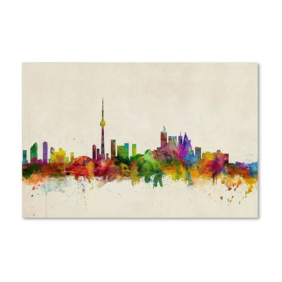 Trademark Fine Art "Toronto, Canada" Canvas Art by Michael Tompsett