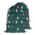 thumbnail image 2 of Christmas Bags Drawstring,Dark Green Christmas Tree Pattern Large Xmas Christmas Gift Bags,Reusable for Xmas and New Year Party Favors and Supplies,27.6" X 19.7", 2 of 6