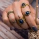 thumbnail image 2 of 5 pedazos / set Anillos Antiguos de de Piedra Preciosa de Manera de Boho Sunnimix Anillo de plata anillo, 2 of 6