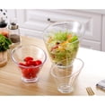 thumbnail image 3 of Acrylic Salad Bowl Transparent Diagonal Bowl Large Heat Resistant, 3 of 5