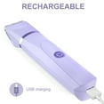 thumbnail image 4 of OLOV Electric Body Hair Trimmer Kit - Bikini, Groin & Underarm Grooming, Wet/Dry Shaver, USB Rechargeable, Waterproof Razor for Men & Women, Purple, 4 of 9
