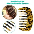 thumbnail image 2 of Unique Bargains Hair Comb Wide Tooth Anti-Static Pocket Size for Thick Curly Hair Brown, 2 of 7
