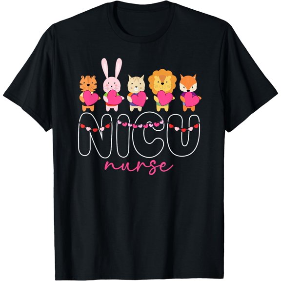 Nurse Valentine Neonatal Valentines Day T-Shirt , Vintage T-Shirt