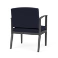thumbnail image 3 of Amherst Steel Reception Oversize Guest Chair / Charcoal Steel / Navy Blue, 3 of 3