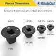 thumbnail image 2 of Juego de adaptadores de enchufe AltitudeCraft Low Profile Impact, 4 piezas, 2 of 8