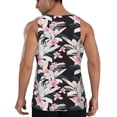 thumbnail image 3 of Fotbe Orchids Flowers Pattern Men's Quick Dry Workout Tank Top Gym Muscle Tee Fitness Bodybuilding Sleeveless T Shirt Breathable Workout Shirt-Large, 3 of 9