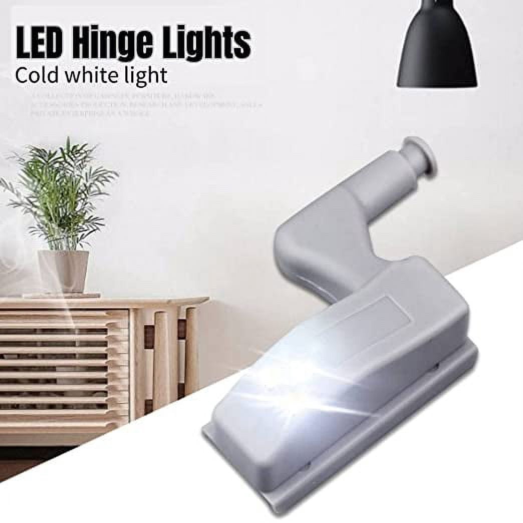 Ledander 34/20/10pcs Hinge LED Sensor Light, Universal Cabinet Cupboard Closet Wardrobe LED Hinge Lights Lamp for Home Kitchen Living Room Bedroom Night Lighting, Warm White