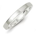 thumbnail image 2 of 925 Sterling Silver 3mm Flat Band Ring Size 4, 2 of 7
