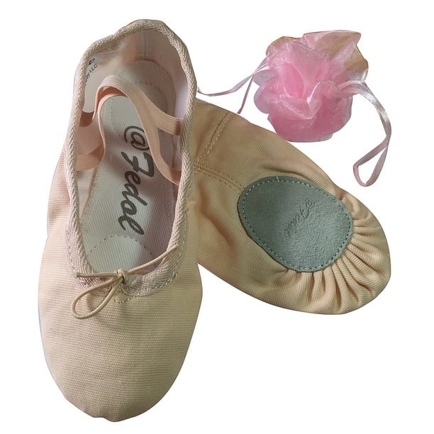 canvas split sole ballet slippers