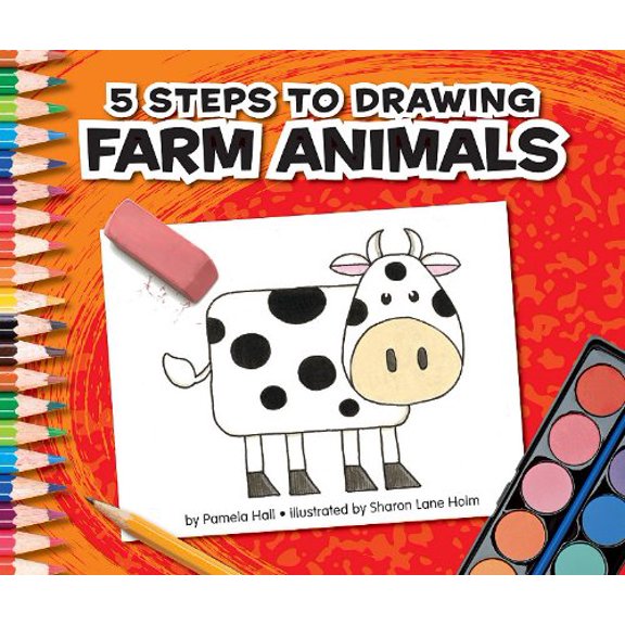 Pre-Owned 5 Steps to Drawing Farm Animals, 9781609731991, 1609731999, Paperback,