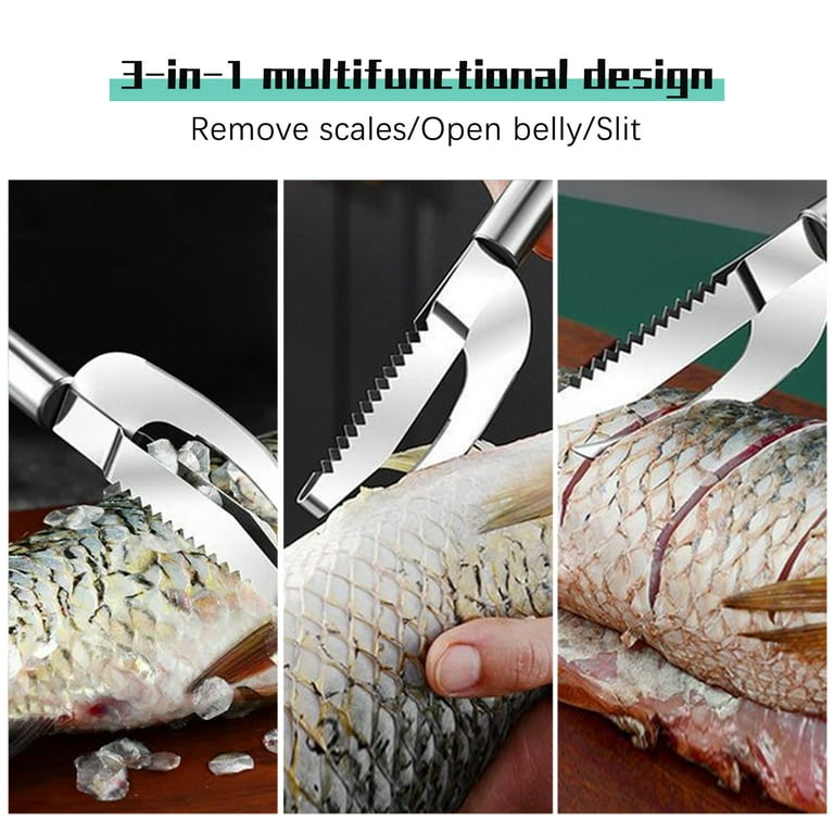 Cheap Fish Scale Knife Seafood Fish Filting Cutter Scaler Knives Cleaning  Peeler Can Opener Kitchen Cooking Tools