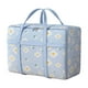 thumbnail image 2 of Bolsa de Almacenamiento Resistente | Bolsa Organizadora Extragrande para Ropa, Juguetes y Decoración Navideña | Doble Cremallera | Tela No Tejida Azul | 58 X 39 X 25 Cm | Asas Reforzadas | 1 Unidad, 2 of 7