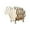 A, variant on Placemat 2 for Dining Spaces with Wooden Sheep Shaped Table Pads and Holder – Suitable for Hot and Cold Dishes Small to Large Sizes Cute Kitchen Accessory