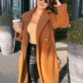 thumbnail image 1 of Women Fluffy Teddy Bear Maxi Long Coat Jacket Overcoat, 1 of 3
