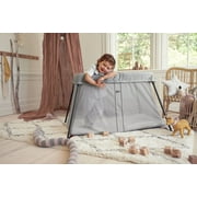 BabyBjorn Travel Crib Light Silver and Fitted Sheet Bundle Pack