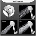 thumbnail image 3 of FEELSO High Pressure 3 Spray Showerhead, Filtered Shower Head with Handheld, Includes 60" Hose & 15-Stage Filter for Hard Water - Promotes Softer Skin, 3 of 8