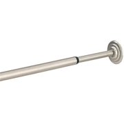 Angle View: 1PK Umbra Nickel Silver Tension Rod 36 in. L x 54 in. L