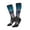 3 Black, variant on Women Crew Soft Moisture-wicking Socks Night Sky Wolf Pattern Design Cotton Socks, One Size fit All