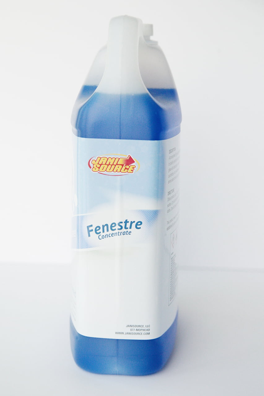 JaniSource Fenestre Concentrate Non-Ammoniated Glass Cleaner 1:64 for Pro Flo Dispensing System - 80 oz (Case of 2)