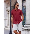 thumbnail image 4 of COOFANDY Short Sleeve Button Down Shirts Big and Tall Shirts for Men, 4 of 6
