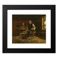 thumbnail image 2 of Adolph Tidemand 17x15 Black Modern Framed Museum Art Print Titled - Interior from Vikoy with Farmer Making Barrel Hoops (1873), 2 of 5