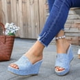 thumbnail image 5 of Wowcloth Women's Platform Sandals – Comfortable Peep-Toe Wedge Design with Versatile Casual Style for Beach and Daily Wear, 5 of 9