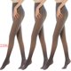 thumbnail image 1 of Calcetines de moda para mujer, falsos, translúcidos, cálidos, de forro polar, color café liso., 1 of 3