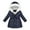 Z-Navy33, variant on Kids Girls Winter Hooded Down Coat Jacket Padded Overcoat Cute Clothing