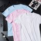 thumbnail image 5 of Camiseta de manga corta para hombre de moda Camisa masculina de color sólido impermeable (Rosa M), 5 of 6