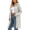 White, variant on Naotn Hooded Cardigan for Women Fashion Casual Solid Color Cable‑Knit Open‑Front Long Sleeve Sweater Tops
