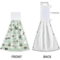 thumbnail image 4 of SKYSONIC Dog Paw Pattern 2Pcs Kitchen Hanging Towel Set Hand Hanging Towels with Hanging Loop, Absorbent Bathroom Hand Towel Soft Thick Dish Cloth Dry Towel for Kitchen Bathroom, 12"x17", 4 of 6