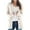 White, variant on LEAVINGSUO Womens Coats Womens Tops Womens Fashion Clearance Women's Knit Cardigans Loose Slouchy Oversized Wrap Chunky Pocket Sweaters Coat Pink L