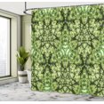 thumbnail image 5 of Ambesonne Green Shower Curtain, Tie Dye Effect Bohemian Art, 69"Wx70"L, Green, 5 of 5