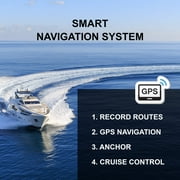 HASWING OUTDOOR Electric Trolling Motor 24V 60 80lbs Cayman GPS Anchor Cruise Control Navigation Shaft Bow Mount Saltwater Freshwater with Remote Control, Quick Release Bracket, Foot Controller